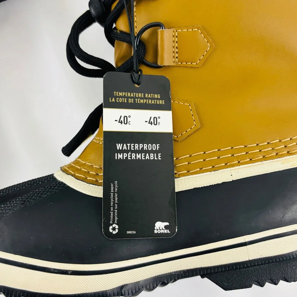 Sorel Yoot Pac Youth Size 2 Waterproof Winter Snow Duck Boots Brown Sherpa Lined